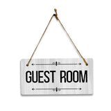Signs ByLITA Home Room Signs 5x10 Hanging Plus Wall or Door Sign | Home Room Signage Décor