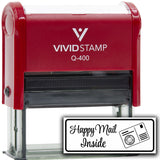 All Quality Happy Mail Inside Self-Inking Rubber Stamp | Business and Packaging Stamps