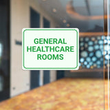Classic Framed Plus General Healthcare Rooms Door or Wall Sign | Hygiene and Safety Signage