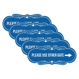 Signs ByLITA Designer Please Use Other Gate Wall or Door Sign (Multipacks)