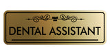 Signs ByLITA Standard Dental Assistant Tooth Graphic Dentist Office Decor Wall or Door Sign