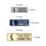 Standard Please Remove Your Shoes Thank You (Stick Man) Wall or Door Sign
