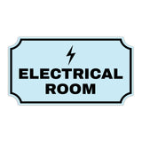 Notched Standard Electrical Room Wall or Door Sign | Facilities and Rooms Sign