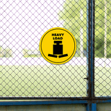 Circle Plus Heavy Load Wall or Door Sign | Easy Installation | Office & Building Warning Signage
