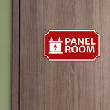 Notched Standard Panel Room Wall or Door Sign | Electrical - Commercial Safety & Facility Signs