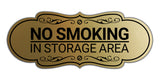 Signs ByLITA Designer No Smoking in Storage Area Wall or Door Sign