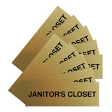 Basic Janitor's Closet Door/Wall Sign (Multipack)