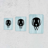 Portrait Round Plus - Fun Rude Restroom Wall or Door Sign | Fun Restroom Sign