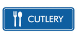 Signs ByLITA Standard Cutlery Door or Wall Sign Easy Installation | Durable Construction | Kitchen Essentials | Hygiene | AirBnB Signs