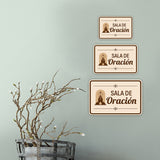 Classic Framed Plus Sala de Oración — Prayer Room Door or Wall Sign | Spanish - Church Room & Area Signs