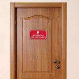 Notched Standard Restrooms for Customers Wall or Door Sign