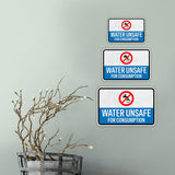 Classic Framed Plus Water Unsafe for Consumption Door or Wall Sign | Miscellaneous Warning Signs - Industrial & Construction
