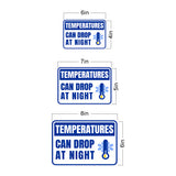 Classic Framed Plus Temperatures Can Drop at Night Wall or Door Sign | RV Accessories