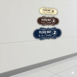 Designer Please Wait To Be Seated Wall or Door Sign