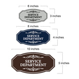 Signs ByLITA Victorian Service Department Graphic Wall or Door Sign
