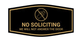 Fancy No Soliciting We Will Not Answer The Door Wall or Door Sign