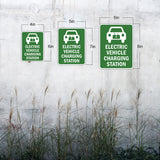 Portrait Round Plus Electric Vehicle Charging Station Door or Wall Sign | Electric Vehicle Charging Station | Parking