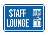 Classic Framed Staff Lounge Wall or Door Sign