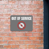Classic Framed Plus Out of Service Door or Wall Sign | Safety and Maintenance