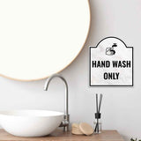 Hand Wash Only' Headstone ? Wall/Door Restroom & Hygiene Sign