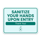Classic Framed Plus Sanitize Your Hands Upon Entry – Thank You! Door or Wall Sign | Medical Facility Greeting & Reception