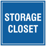 Signs ByLITA Square Storage Closet Sign - Easy Installation | Durable Material