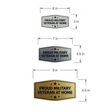 Signs ByLITA Fancy Proud Military Veteran at Home Easy Installation | Honor Veterans with Military Signs | US Pride | Businesses and Homes Wall or Door Sign
