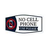Fancy Plus No Cell Phone Use Please Wall or Door Sign | No Cell Phone Signs - Sign