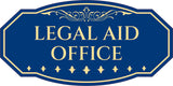 Victorian Plus Legal Aid Office Wall or Door Sign | Legal and Courtroom Decoration