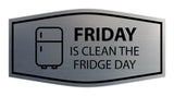 Signs ByLITA Fancy Friday Is Clean The Fridge Day Wall or Door Sign