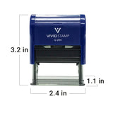 Vivid Stamp Expenses Self-Inking Rubber Stamps Teachers And Schools | Motivational Stamps For Children | Re-inkable Ink Pad