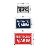 Classic Framed Restricted Area Wall or Door Sign