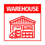 Square Plus Warehouse Wall or Door Sign | Health & Safety Warehouse Business Signage