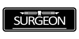 Signs ByLITA Standard Surgeon Tooth Graphic Medical Office Decor Wall or Door Sign