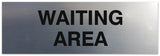 Signs ByLITA Basic Waiting Area Sign - Laser-Engraved Lettering | Durable ABS Plastic | Vibrant Colors | Powerful Foam Tape