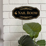 Victorian Plus Nail Room — Wall or Door Sign | Treatment Room - Sign