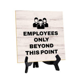 Customer Service Reminders Table Signs 5"x 5" Square Table Sign With Acrylic Easel