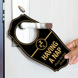 Signs ByLITA Having a Nap. Please Do Not Disturb Door Hanger