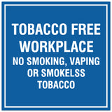 Signs ByLITA Square Tobacco Free Workplace Sign - Easy Installation | Durable Material