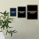 Signs ByLITA Portrait Round Rehearsal Room Door or Wall Sign Easy Installation | Directing Artists & Co-Workers | Music | Concert | Festivals