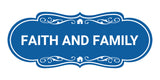Designer Faith and Family Wall or Door Sign