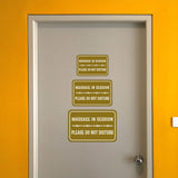 Classic Framed Plus Massage In Session Please Do Not Disturb Door or Wall Sign | Hospitality Signage