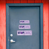 Standard Plus STOP! Please Check Your Shoes Before Entering The House Door or Wall Sign | Home Signage