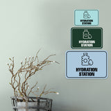Classic Framed Plus Hydration Station Door or Wall Sign | Business & Public Signage