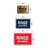 Signs ByLITA Classic Framed Rinse (Aclarar) Wall or Door Sign