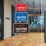 Signs ByLITA Classic Framed Caution Wet Paint Durable Sign | Easy Installation | Elegant Design Wall or Door Sign