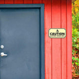 Notched Standard Caution: Slippery When Wet Wall or Door Sign | Warning/Safety/Precaution