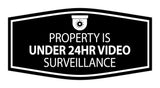 Signs ByLITA Fancy Property Is Under 24hr Video Surveillance Wall or Door Sign