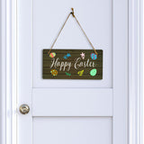 Happy Easter 5x10 Hanging Wall or Door Sign | Religious Home Decor