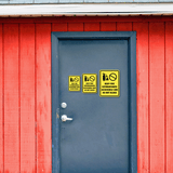 Portrait Round Plus Keep Fire Extinguishers Accessible and Do Not Block Door Access Wall or Door Sign | Business Safety Sign